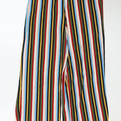 Urban Outfitters Womens Multicoloured Striped Polyester Trousers Size XS Regular