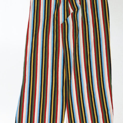 Urban Outfitters Womens Multicoloured Striped Polyester Trousers Size XS Regular