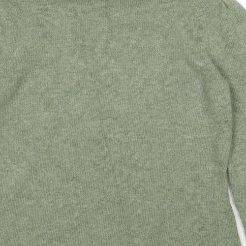 Coercion London Womens Green Crew Neck Nylon Pullover Jumper Size M