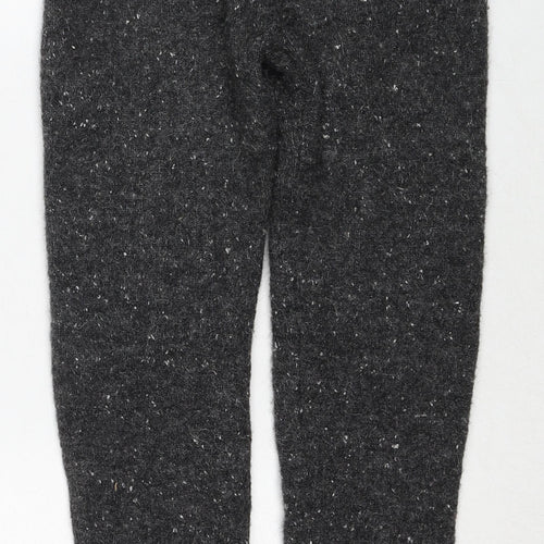 Zara Womens Grey Acrylic Capri Leggings Size S