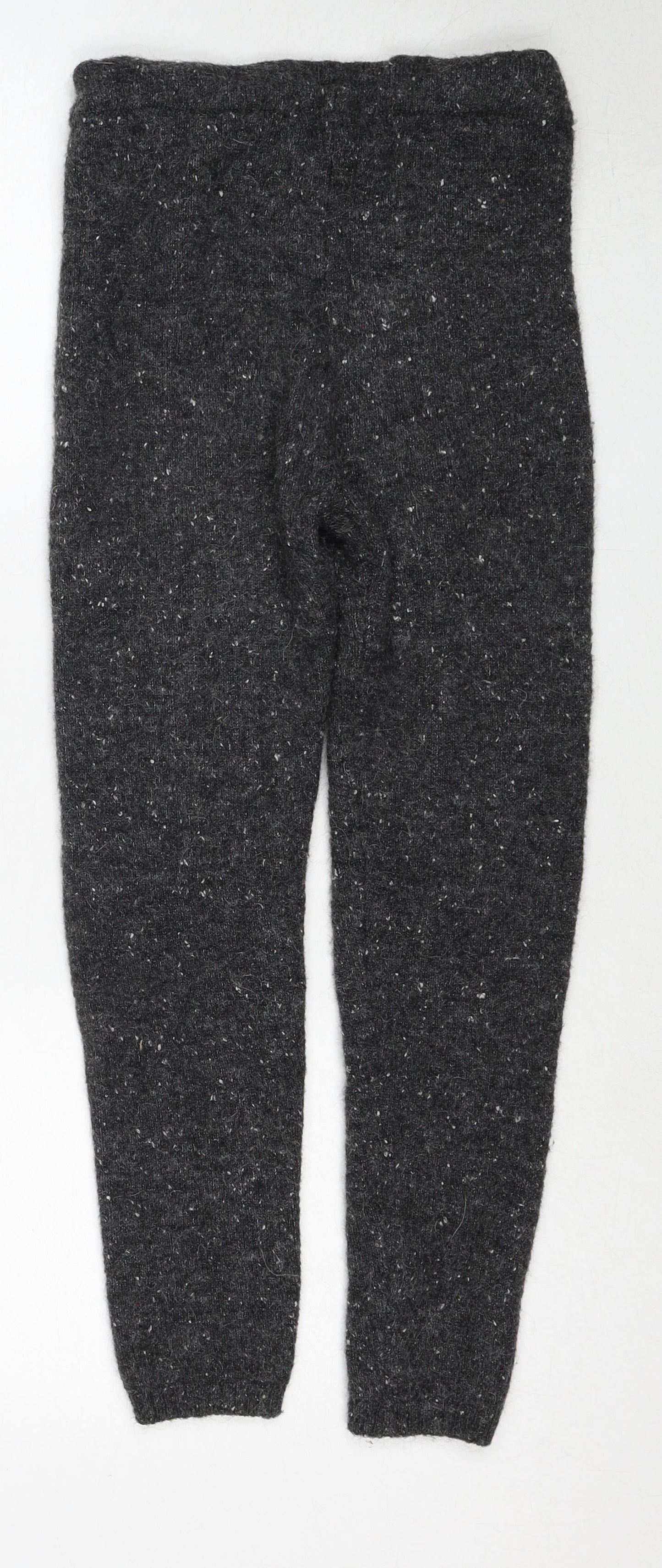 Zara Womens Grey Acrylic Capri Leggings Size S