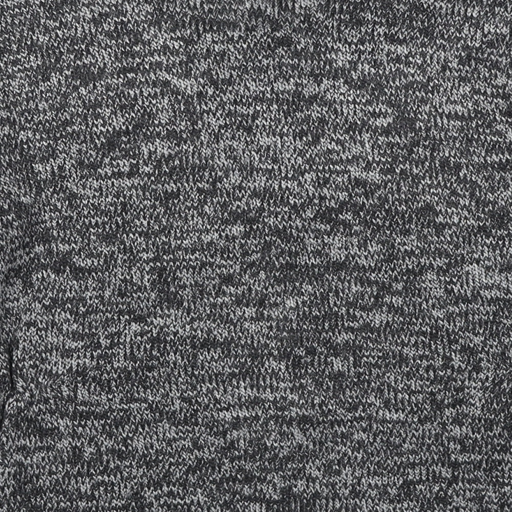 Per Una Womens Grey Round Neck Acrylic Pullover Jumper Size M