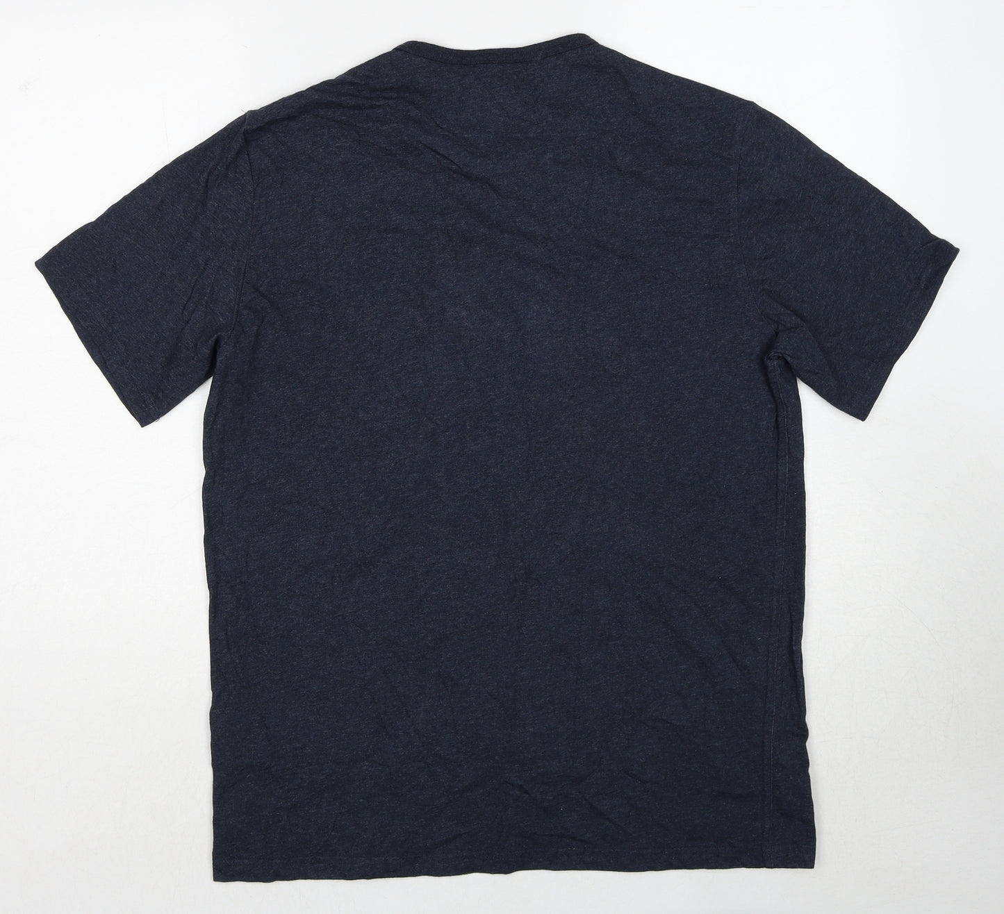 DECATHLON Mens Blue Cotton T-Shirt Size XL Round Neck