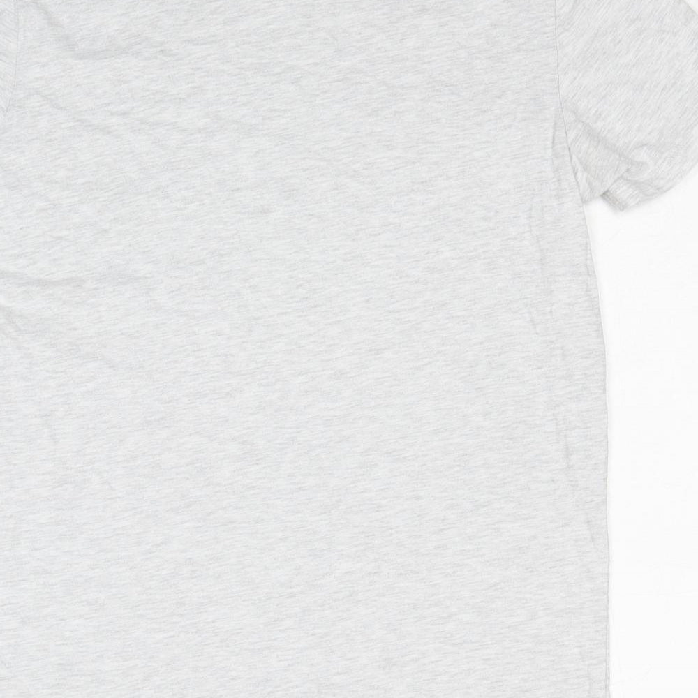Burton Mens Grey Cotton T-Shirt Size M Round Neck