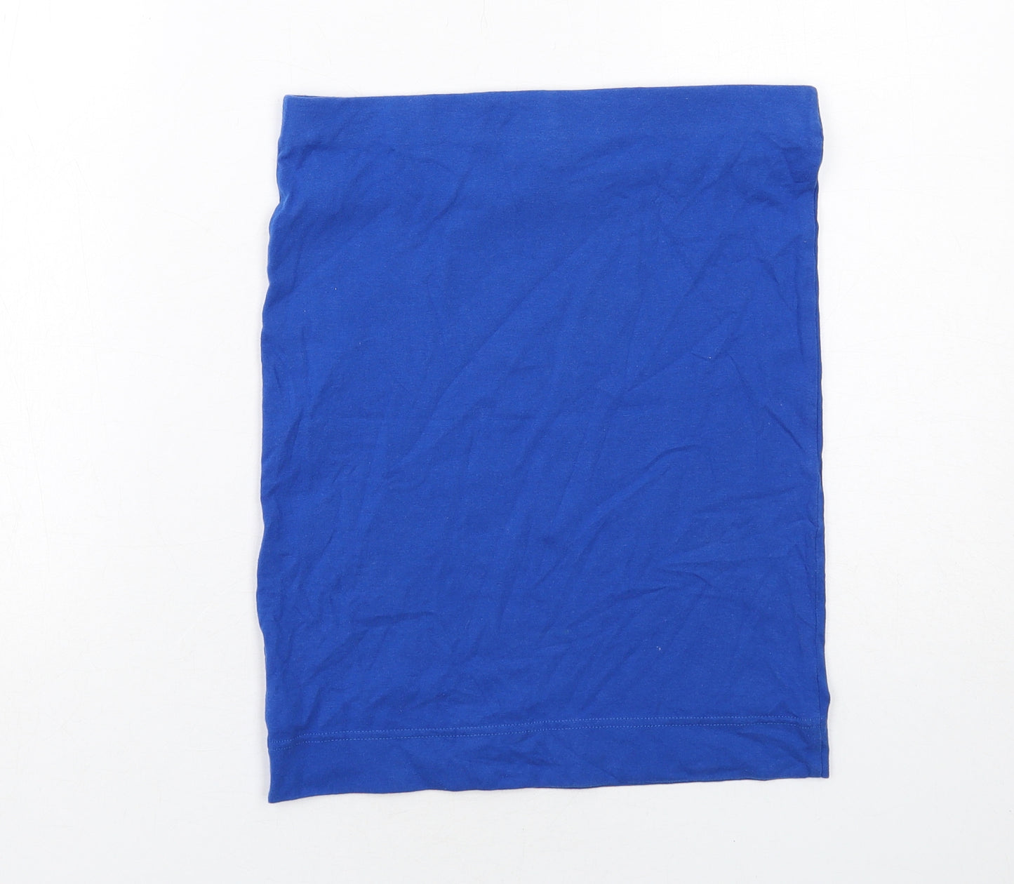 NEXT Womens Blue Cotton Bandage Skirt Size 10