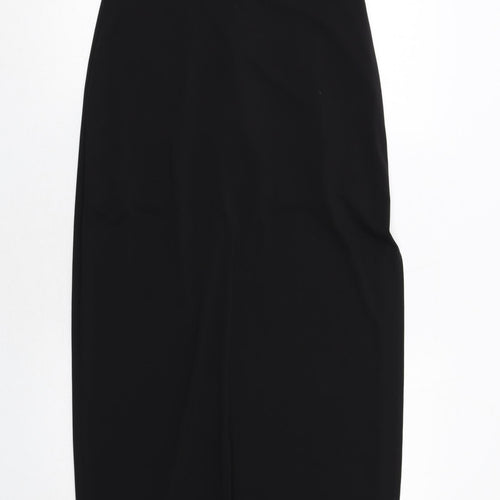 Laundry Womens Black Polyester Sheath Size 10 Square Neck Pullover