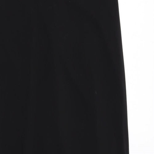 Laundry Womens Black Polyester Sheath Size 10 Square Neck Pullover
