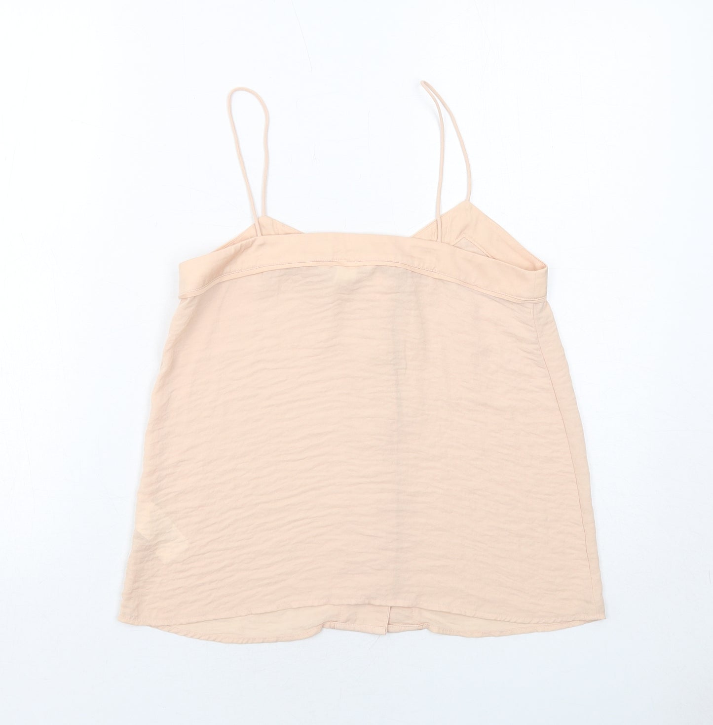 H&M Womens Pink Polyester Camisole Tank Size 6 V-Neck
