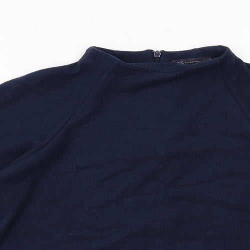 Marks and Spencer Womens Blue Polyester Pullover Sweatshirt Size 12 Zip