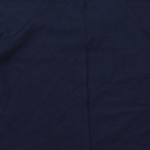 Marks and Spencer Womens Blue Polyester Pullover Sweatshirt Size 12 Zip