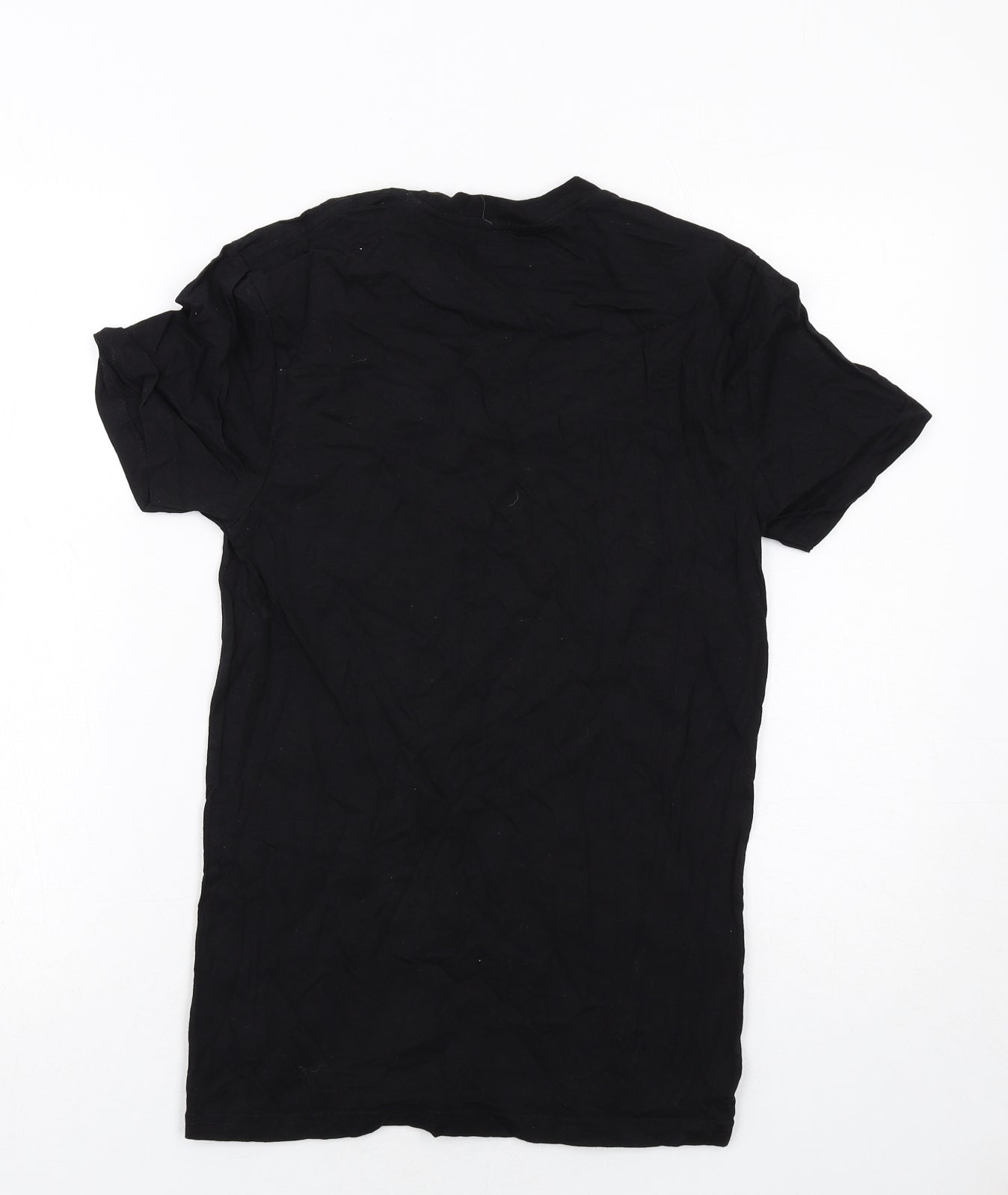 Marvel Womens Black Cotton Basic T-Shirt Size XS Round Neck - Marvel