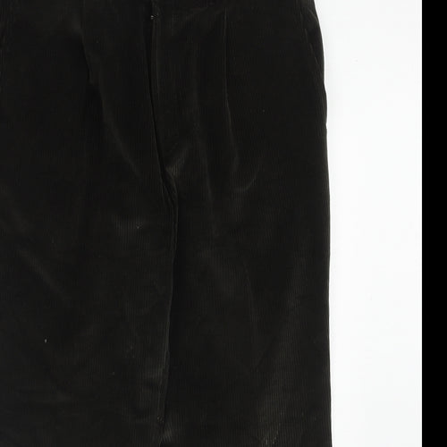 Wolsey Mens Green Cotton Trousers Size 36 in L29 in Regular Zip
