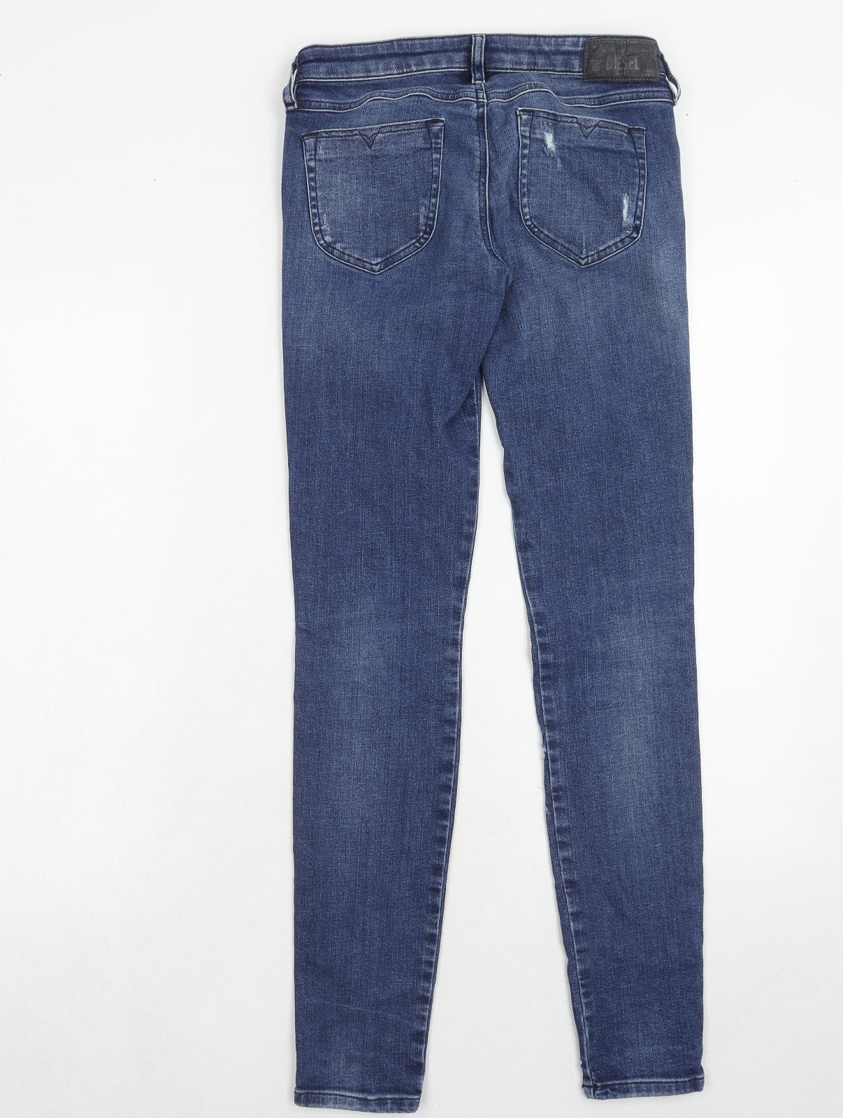 Diesel Womens Blue Cotton Skinny Jeans Size 28 in Regular Zip