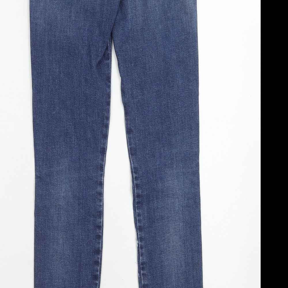 Diesel Womens Blue Cotton Skinny Jeans Size 28 in Regular Zip