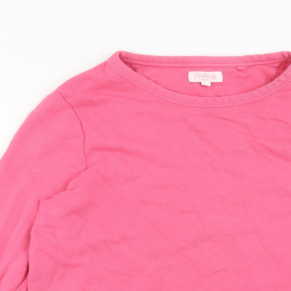 NEXT Womens Pink Cotton Pullover Sweatshirt Size M Pullover