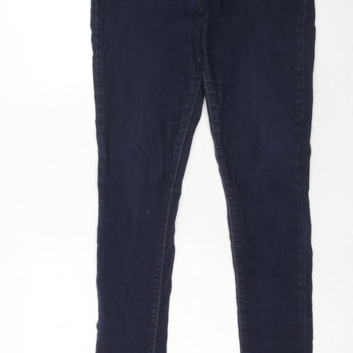 Signature by Levi Strauss & Co. Womens Blue Cotton Skinny Jeans Size 32 in L32 in Regular Zip