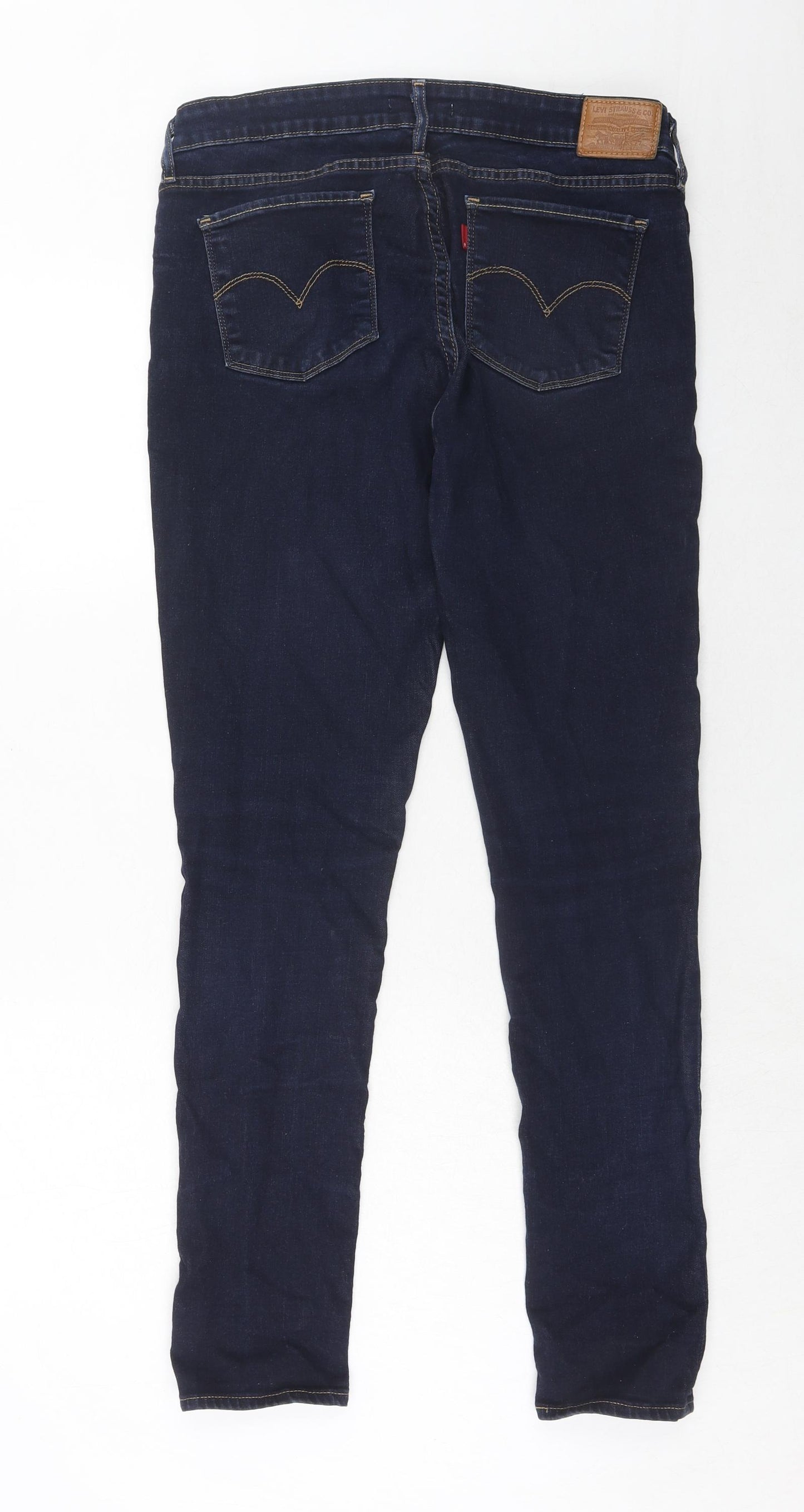 Signature by Levi Strauss & Co. Womens Blue Cotton Skinny Jeans Size 32 in L32 in Regular Zip