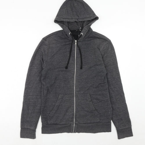 H&M Mens Grey Cotton Full Zip Sweatshirt Size XS