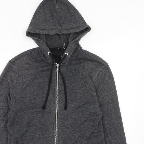 H&M Mens Grey Cotton Full Zip Sweatshirt Size XS