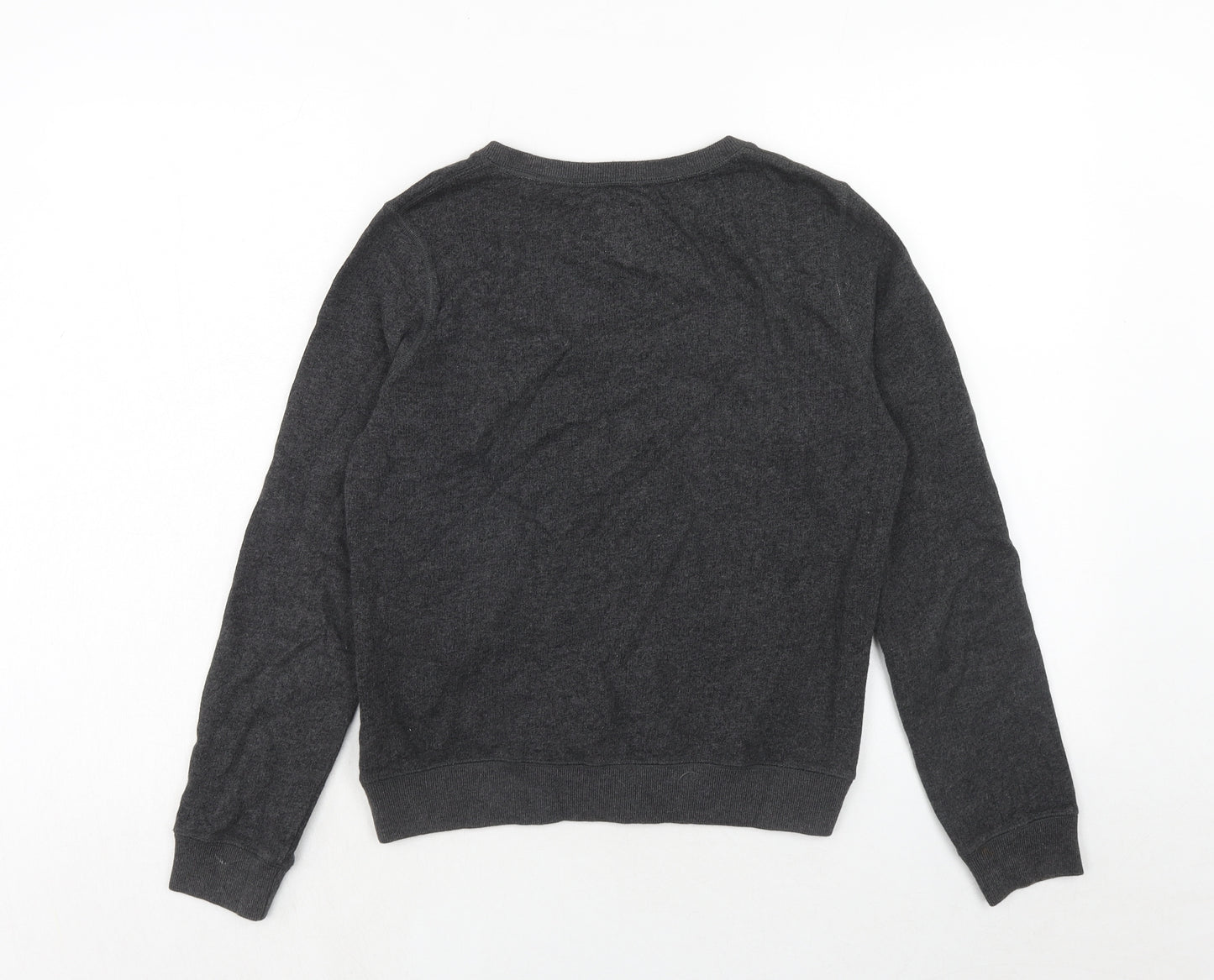 Jack Wills Womens Grey Cotton Pullover Sweatshirt Size 6 Pullover