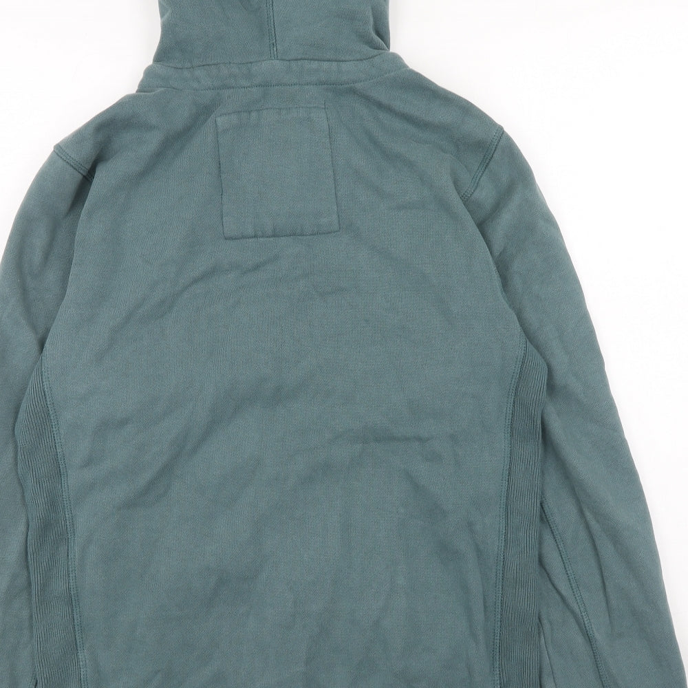 Fat Face Mens Blue Cotton Full Zip Hoodie Size S