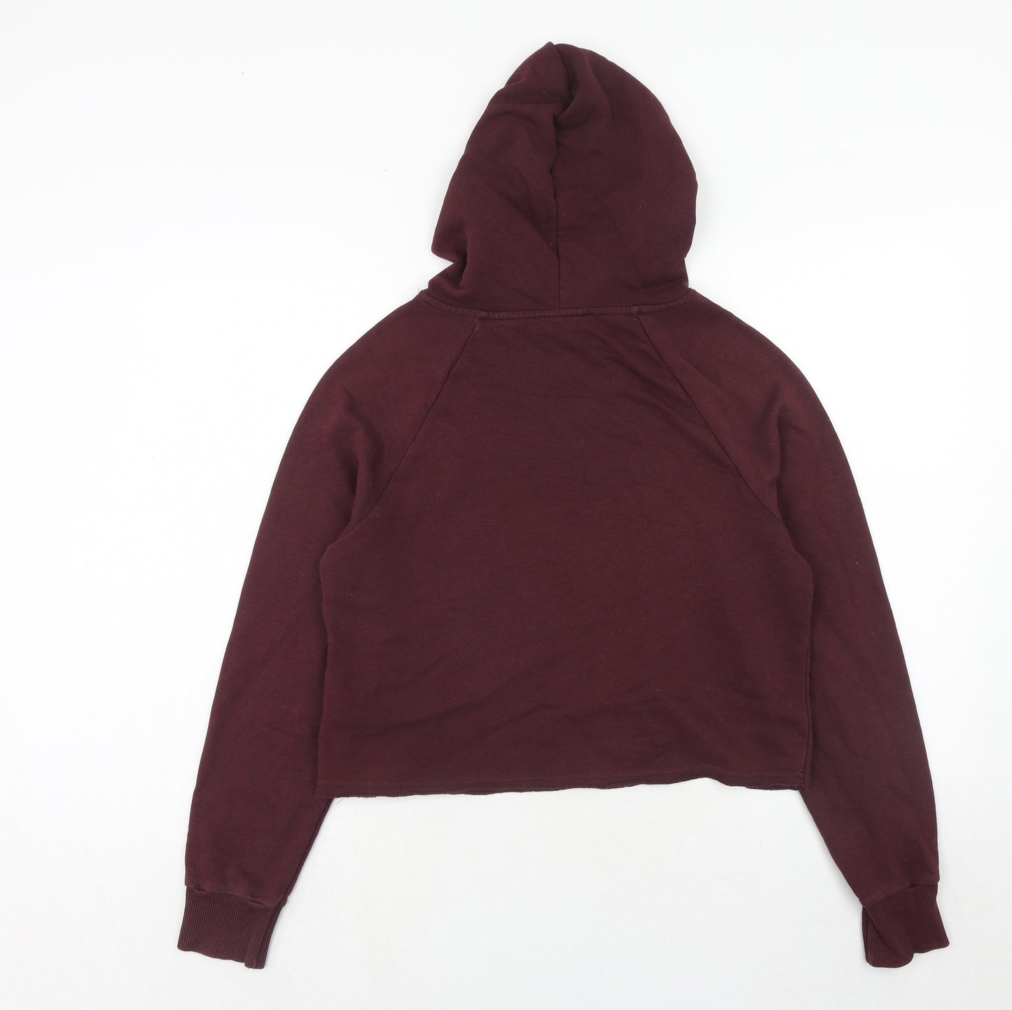 New Look Womens Purple Cotton Pullover Hoodie Size 12 Pullover
