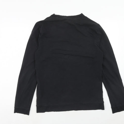 ASOS Womens Black Cotton Pullover Sweatshirt Size M Pullover