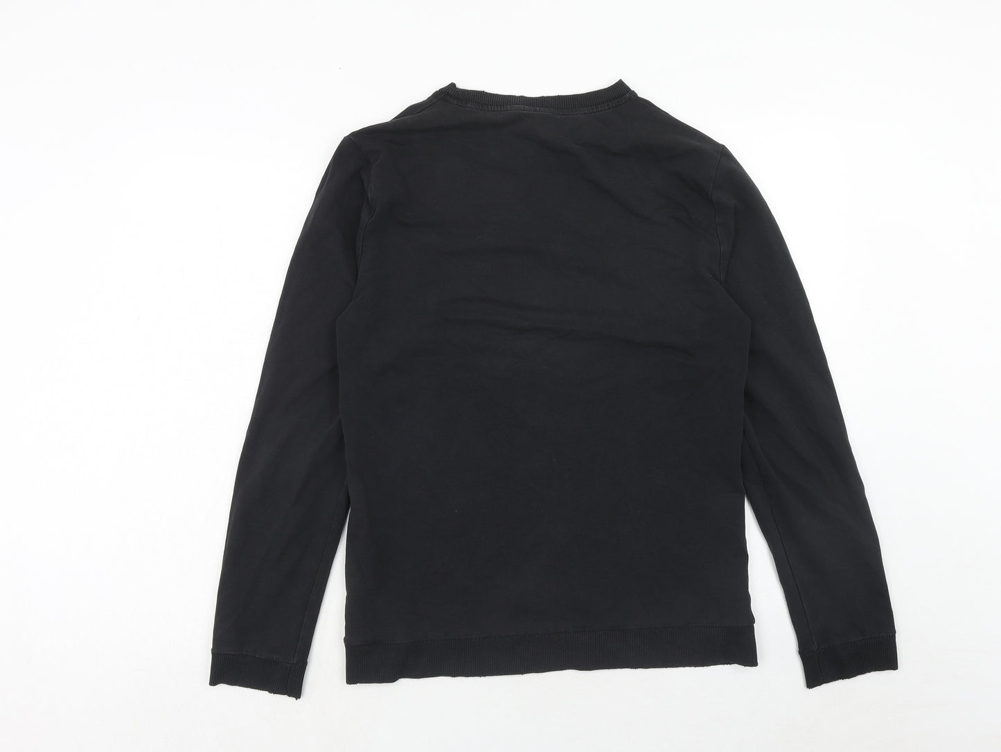 ASOS Womens Black Cotton Pullover Sweatshirt Size M Pullover