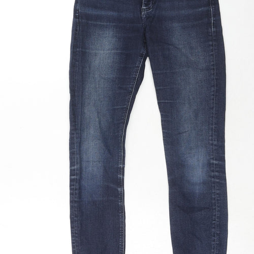 ASOS Womens Blue Cotton Skinny Jeans Size 26 in L30 in Regular Zip