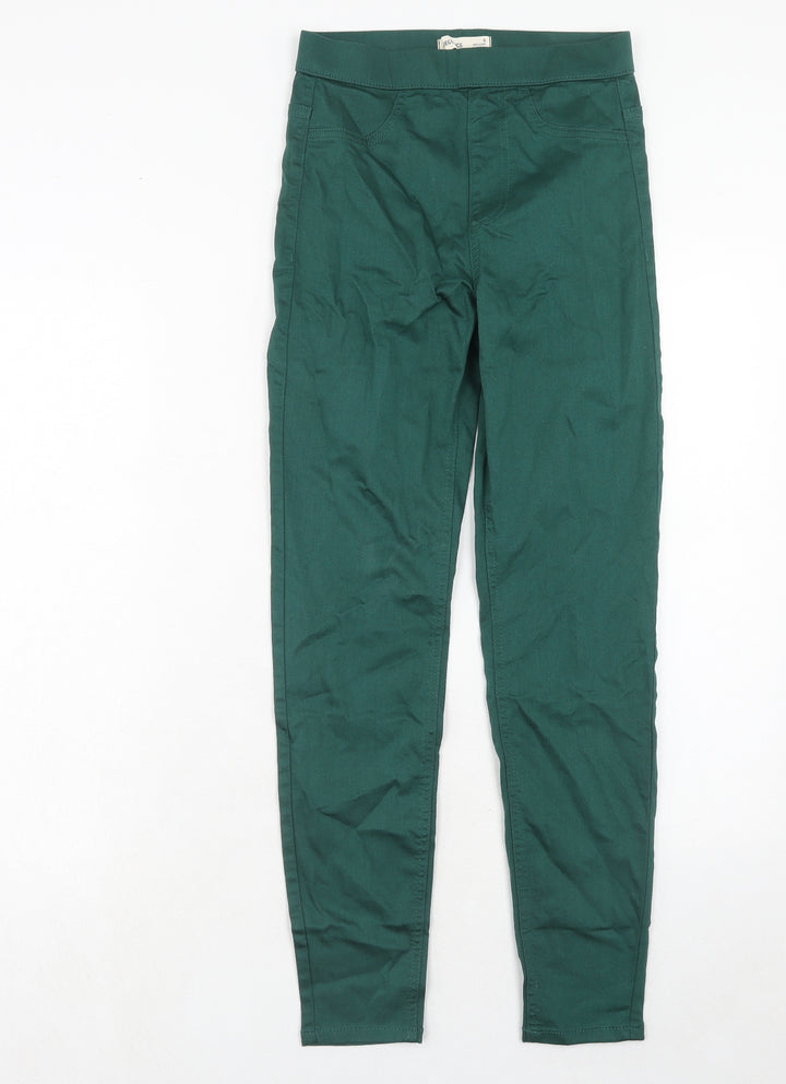Marks and Spencer Womens Green Cotton Jegging Jeans Size 6 Regular