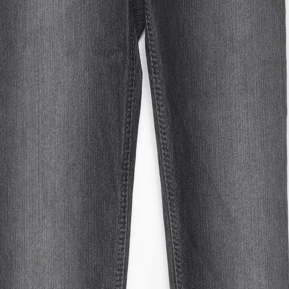 NEXT Womens Grey Cotton Skinny Jeans Size 10 Regular Zip