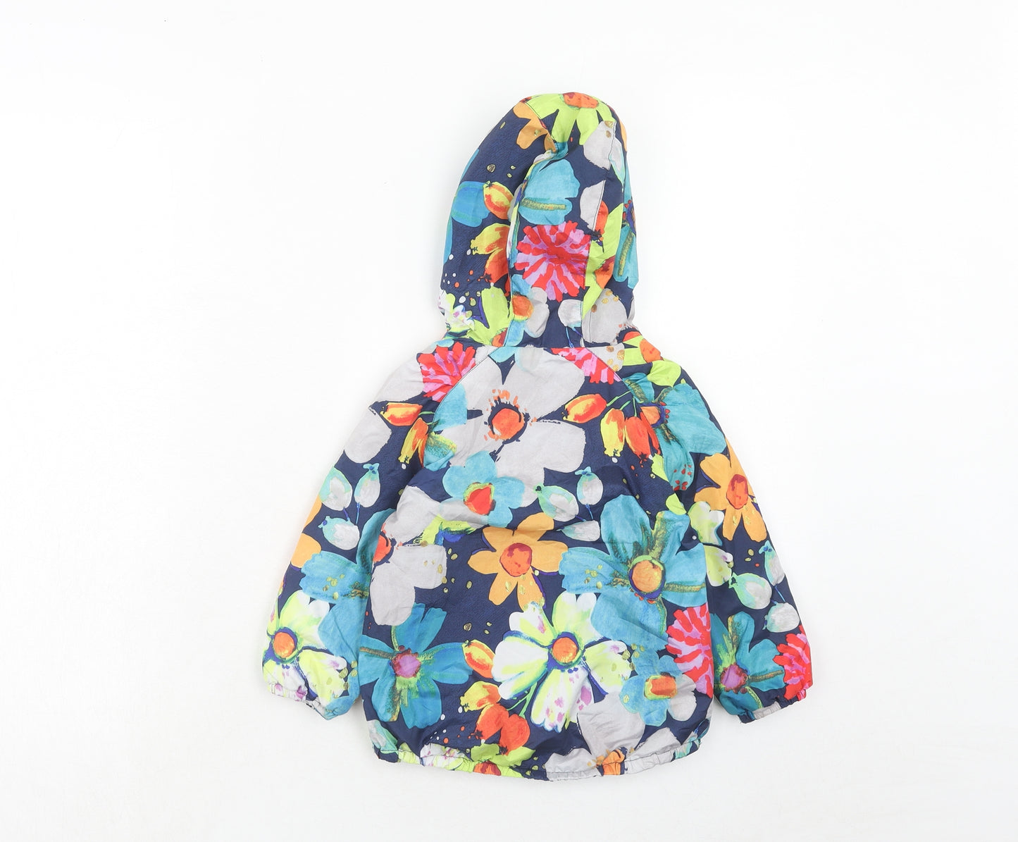 NEXT Girls Multicoloured Floral Basic Jacket Jacket Size 2 Years Zip