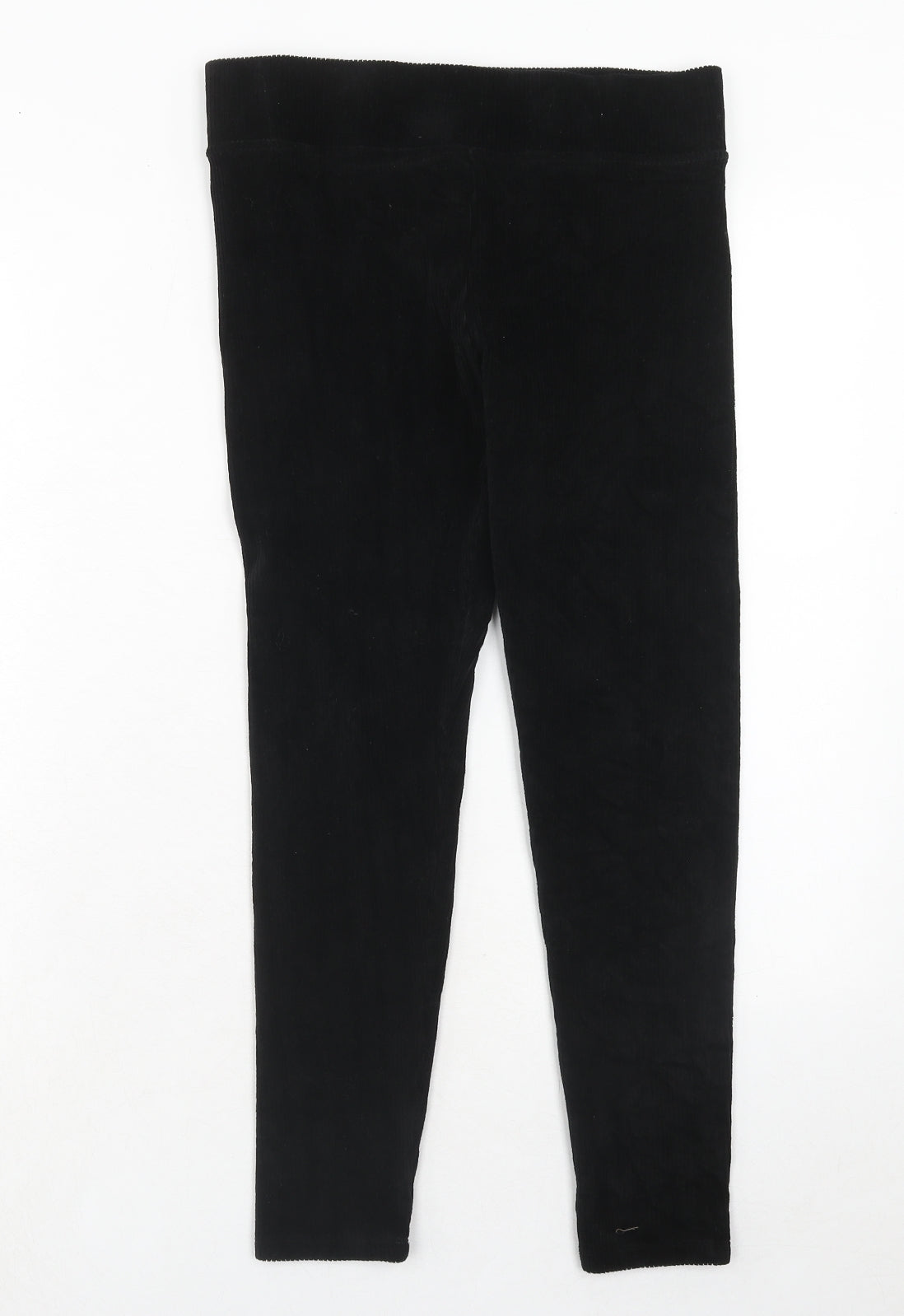 Marks and Spencer Womens Black Polyester Trousers Size 10 Regular
