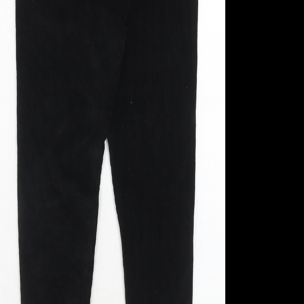 Marks and Spencer Womens Black Polyester Trousers Size 10 Regular