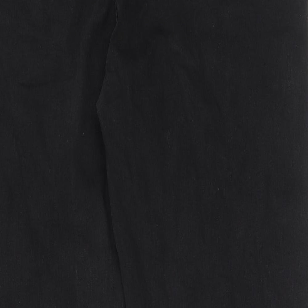 Marks and Spencer Womens Black Cotton Skinny Jeans Size 20 Regular Zip