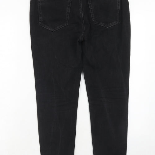 Marks and Spencer Womens Black Cotton Skinny Jeans Size 32 in Regular Zip