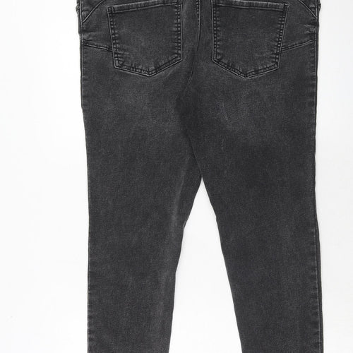 New Look Womens Grey Cotton Skinny Jeans Size 16 Regular