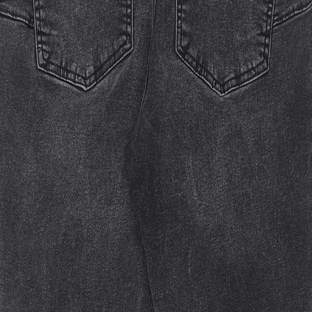 New Look Womens Grey Cotton Skinny Jeans Size 16 Regular
