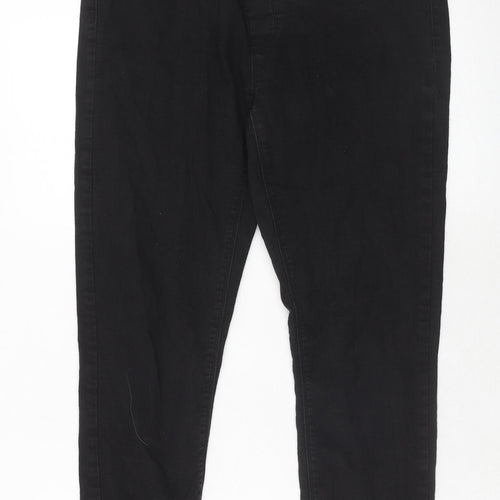Dorothy Perkins Womens Black Cotton Skinny Jeans Size 10 Regular