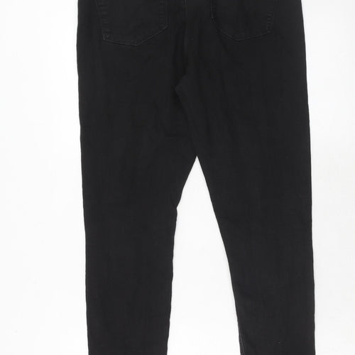 Dorothy Perkins Womens Black Cotton Skinny Jeans Size 10 Regular
