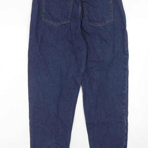 ASOS Womens Blue Cotton Straight Jeans Size 32 in L28 in Regular Zip