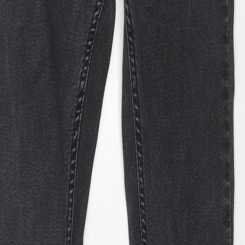 Topman Mens Grey Cotton Skinny Jeans Size 28 in Regular Zip
