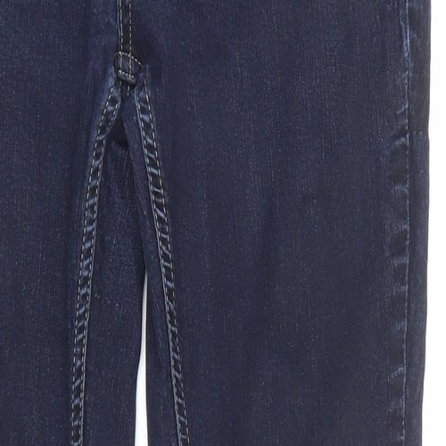 Debenhams Womens Blue Cotton Skinny Jeans Size 14 Regular Zip
