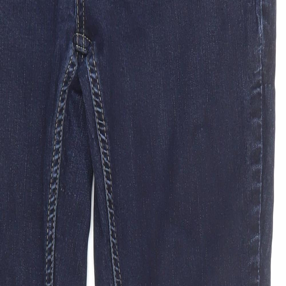 Debenhams Womens Blue Cotton Skinny Jeans Size 14 Regular Zip