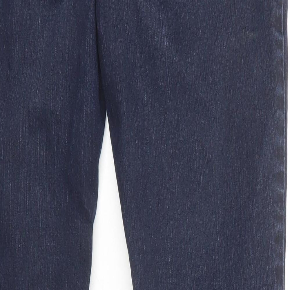 Debenhams Womens Blue Cotton Skinny Jeans Size 14 Regular Zip