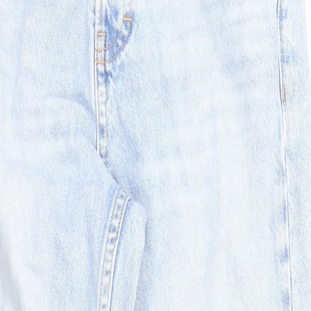 Very Womens Blue Cotton Straight Jeans Size 27 in Regular Zip