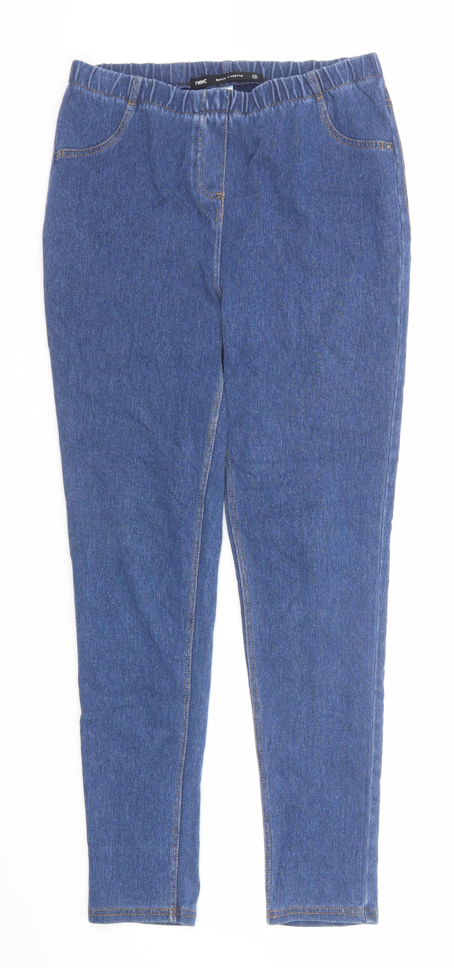 NEXT Womens Blue Cotton Jegging Jeans Size 12 Regular