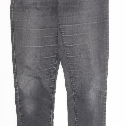 Marks and Spencer Womens Black Cotton Jegging Jeans Size 10 Regular Zip