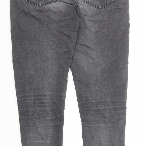 Marks and Spencer Womens Black Cotton Jegging Jeans Size 10 Regular Zip