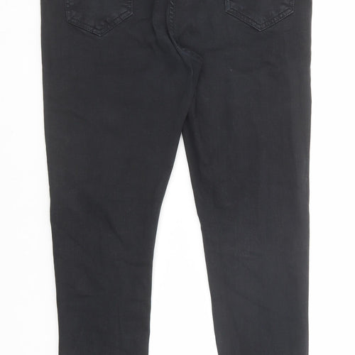 Hera Mens Black Cotton Skinny Jeans Size 30 in Regular Zip